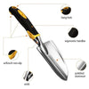 5-PIECE HIGH QUALITY GARDENING TOOL SET - ALUMINUM AND SILICONE HANDLE
